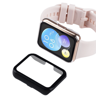 适用华为fit3/4手表保护套运动智能手环fit4pro壳膜一体钢化保护壳华为Fit2全包TPU软壳防刮耐磨保护透明男女