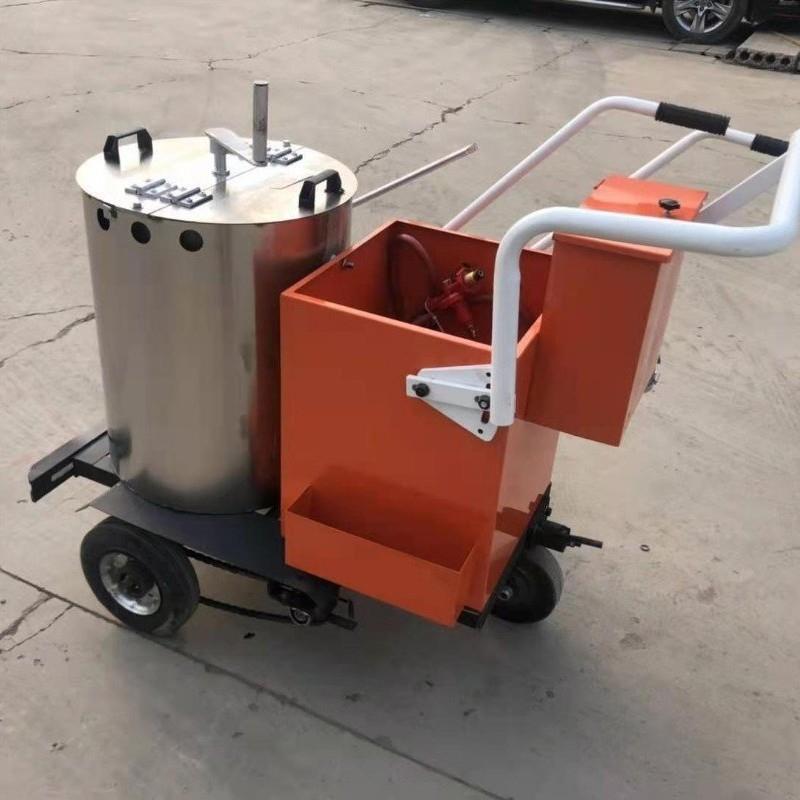 路面标线手推热熔标线机小型热熔划线机停车位斑马线路面划线设备