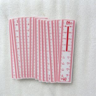 铁路工务器材铝合金位移左右观测标尺铁路钢轨位移观测尺带背胶