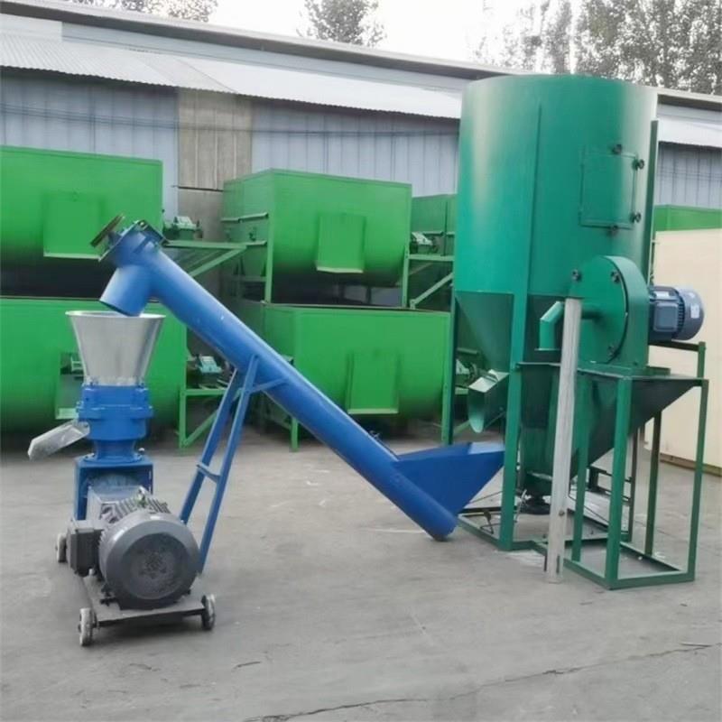 平模饲料颗粒生产线 畜牧养殖饲料机  鸽子牛羊兔鱼饲料制粒机