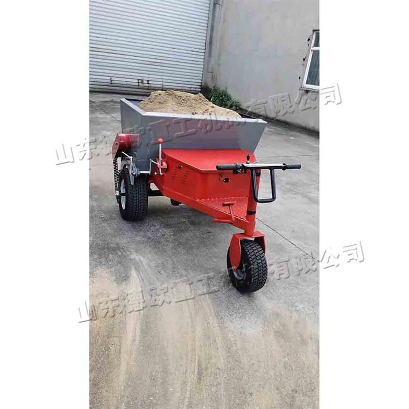 电动座驾冲砂机 小型公园草坪充砂梳草机 Sand flushing machine