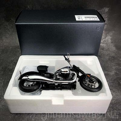 新款沙沙汽车模型原厂宝马 1:10 宝K金R18 34 合摩马托车机车收藏