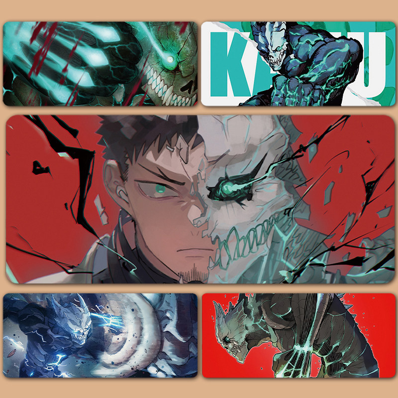 鼠标垫怪兽8号卡夫卡亚白米娜