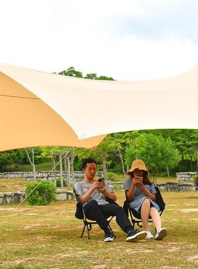 多挂点蝶形幕天帆幕防TLT-1727晒杆铝合遮阳露天营户外帐篷野营全