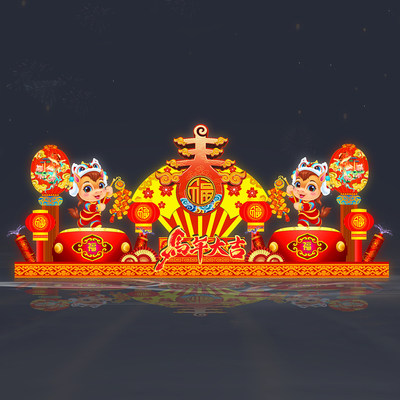 马年大型户外节日花灯造