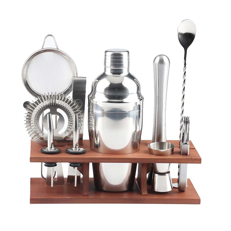 11-Piece Cocktail Shaker Bar Set Stainless Steel Bartender K