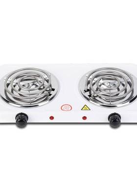 Portable Electric 2000W Mocha Pot Double Stove Hotplate Adj