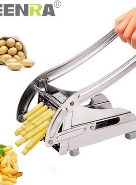 TEENRA 2 Blades Stainless steel French Fries Cutter Potato C