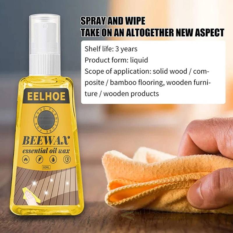 30/60ML Wood Floor Cleaner Polish Oil Floor Care Wax Cleanin