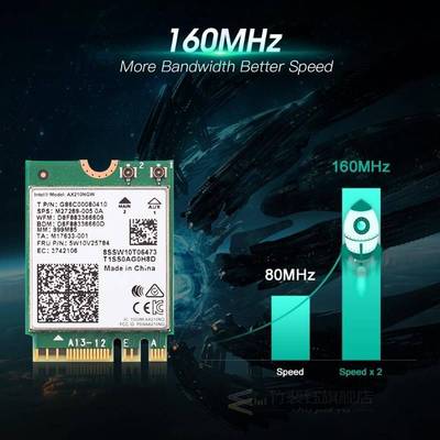 EDUP Intel Network Adapter AX210 Wifi 6E Card Bluetooth 5.2