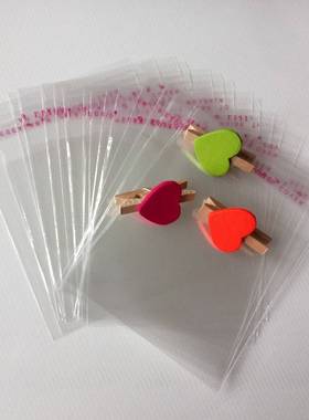 500pcs Clear Self Sealing Plastic Gift Bag For Jewelry Tran