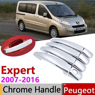 for Peugeot Expert Tepee 2007~2016 Chrome Door Handle Cover