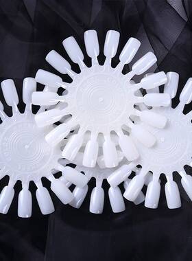 18 Wheel Nail Art Fake Nails Tips Gel Varnish Color Card Pra