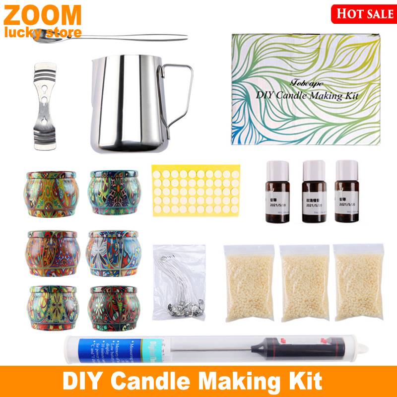 DIY Candle Making Kit set Beewax Scented Candles Wick Craft