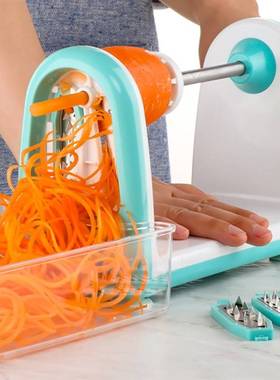 Manual Spiral Vegetable Slicer Spiralizer Cutter Round Mando