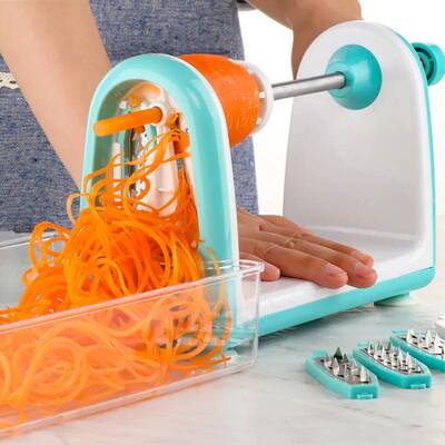 Manual Spiral Vegetable Slicer Spiralizer Cutter Round Mando