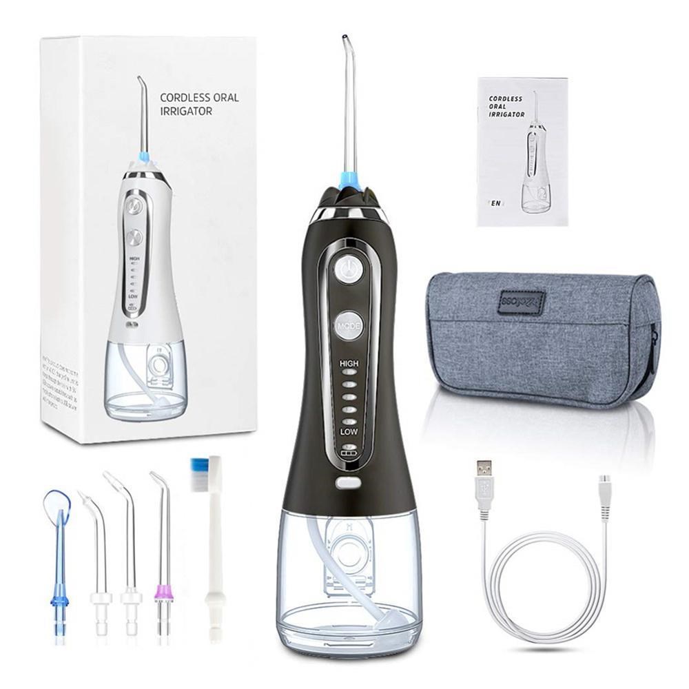 Portable Oral Irrigator 300ml Dental Water Flosser Jet 5 Mod
