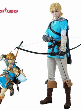 Link Cosplay Costume Male Outfit Cloak The Legend of Zelda: