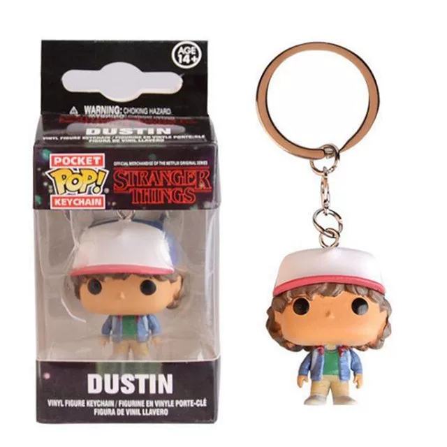 Pop Stranger Things Keychain Eleven Dustin Bar