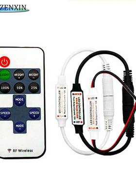 RF 11Keys Single Color Dimmer Led Strip Controller Remote DC