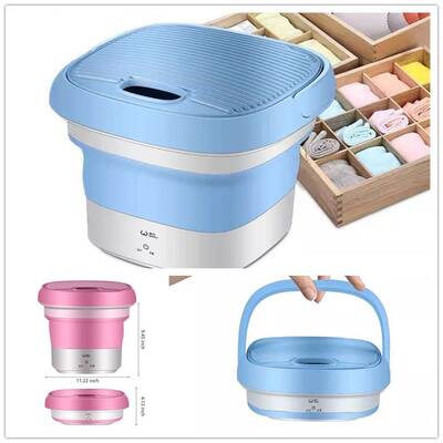 Mini Foldable Washing Machine Portable Ultrasonic Cleaning