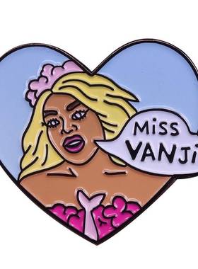 Miss Vanjie pin RuPaul's Drag Race brooch drag queen