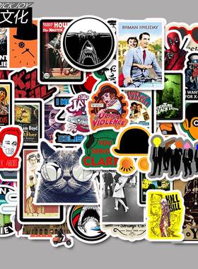 50 Pcs Classic Movie stickers For Luggage Laptop Art Painti