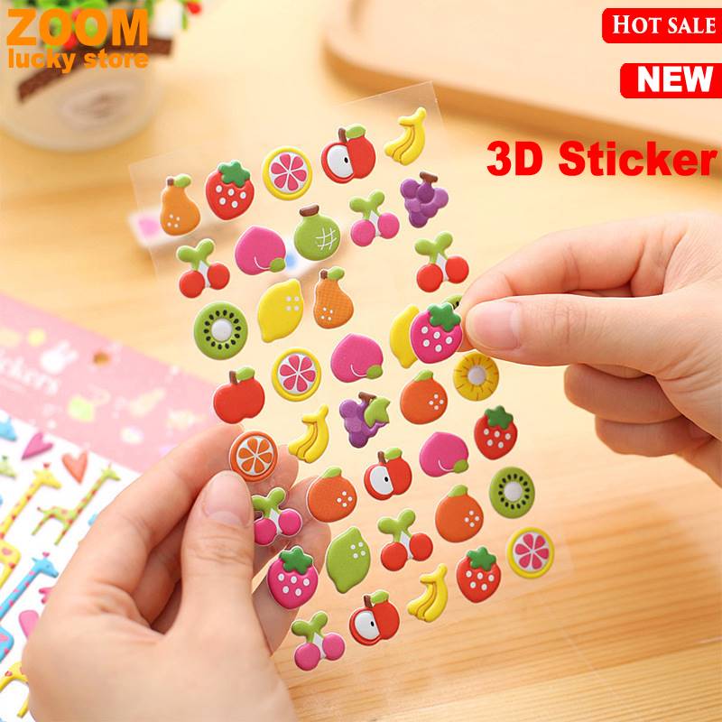 3D Reward Stickers Encouragement Cartoon Sticker for Kids