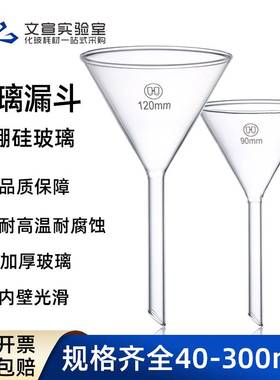 All sizes 40mm to 150mm Lab Triangle Glass funnel Thicked