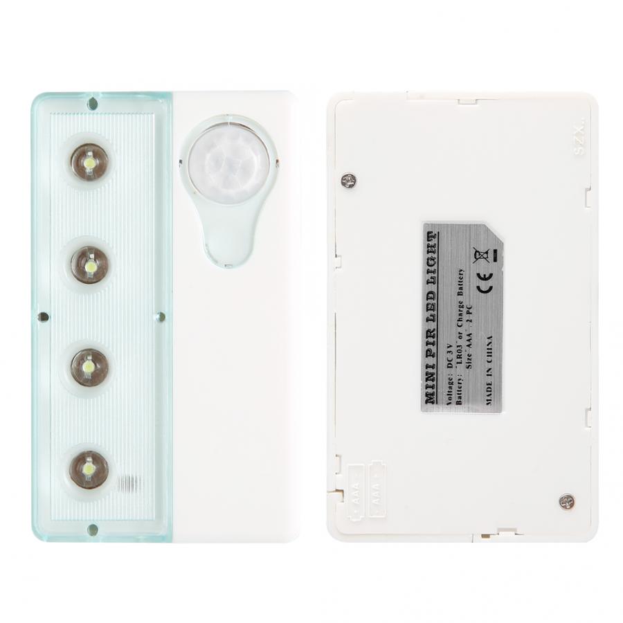 4 LED PIR Motion Sensor Infrared Induction Safety LED Corr