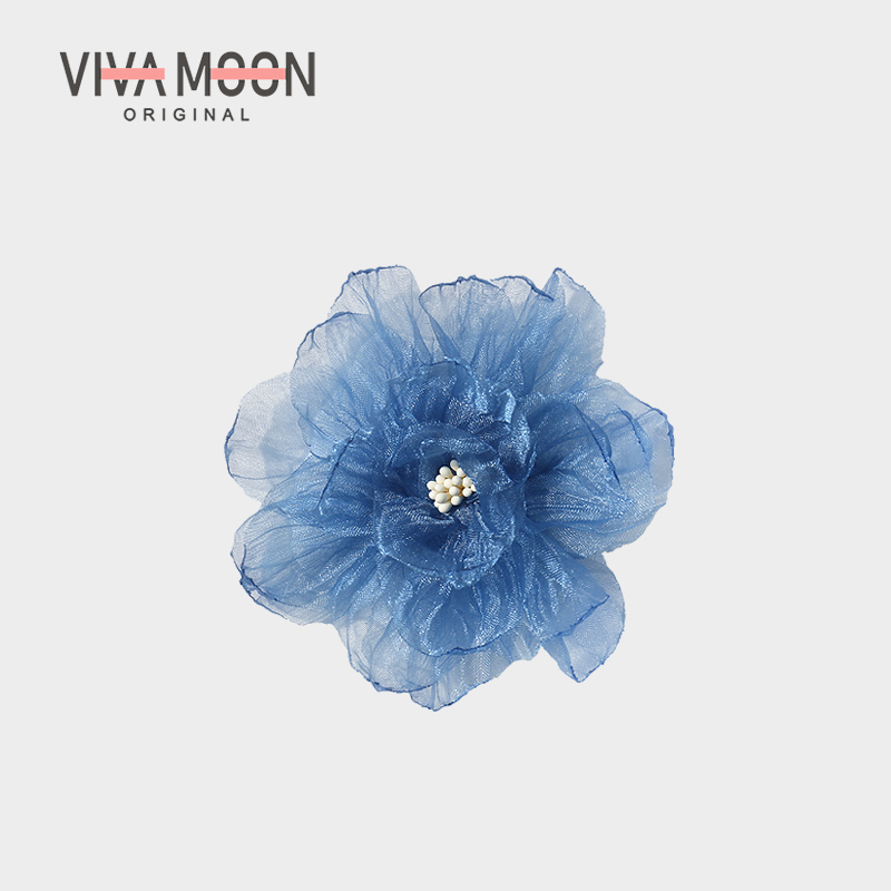 氛围发夹纱花发夹甜美