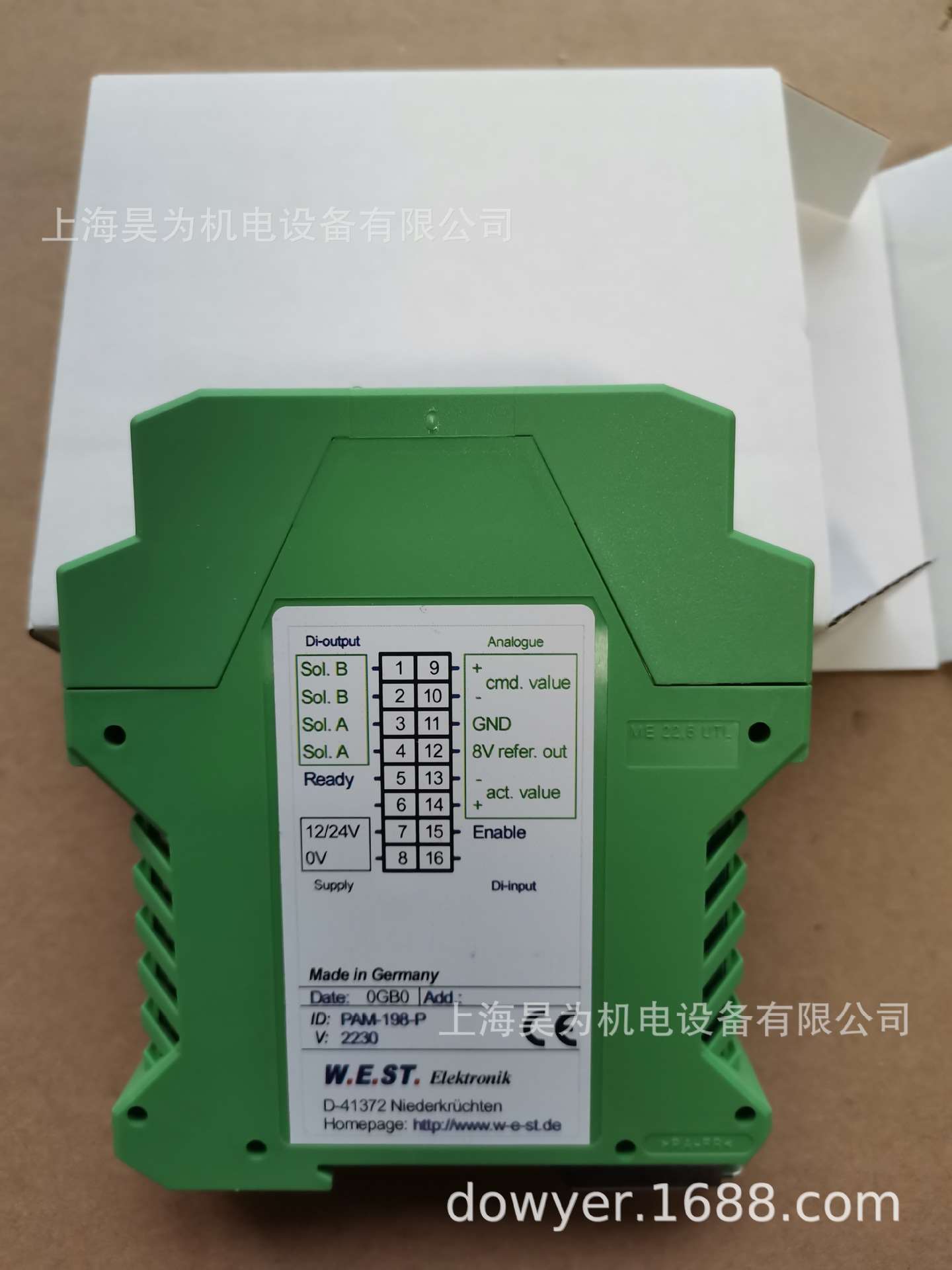 德国W.E.ST.比例放大器PAM-198-P 现货 WEST功率放大板