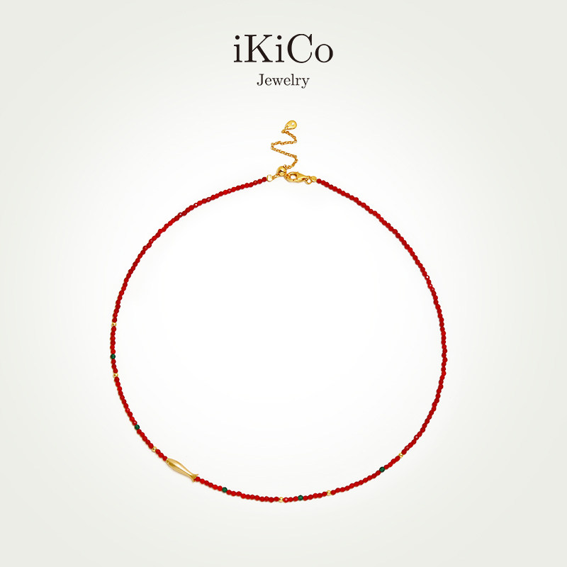 【新年礼物】iKiCoJewelry红运系列有鱼红色琉璃项链S925银高级,饰品/流行首饰/时尚饰品新,银饰项链,淘宝优惠券,粉丝福利购,淘宝优惠卷