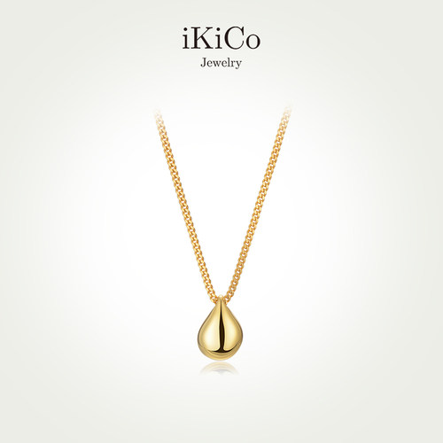 iKiCo朱丹同款水滴坠链简约纯银