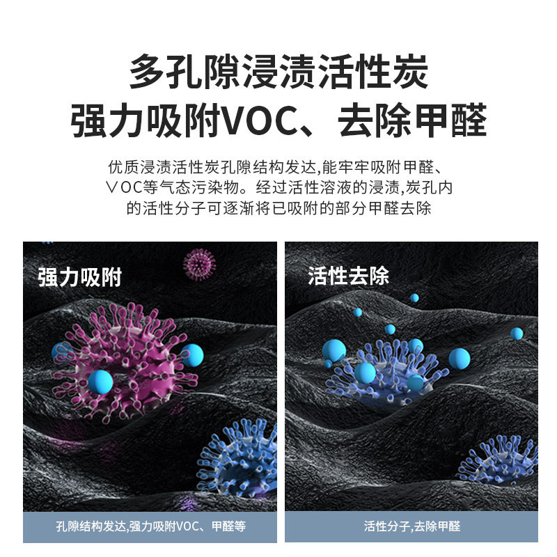 空气净化器小型家用卧室客厅除甲醛室内宠物猫毛净化机消毒