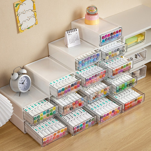 马克笔收纳抽屉式自由叠加办公