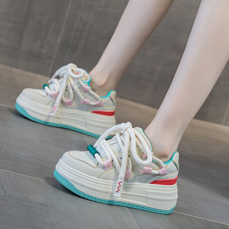 真皮内增高老爹鞋女鞋