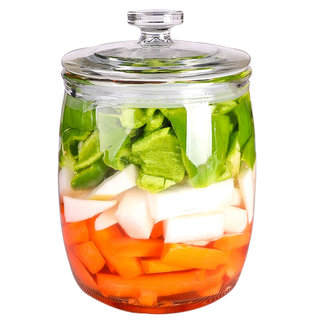 泡菜坛子陈皮玻璃瓶器皿密封罐带盖空瓶子大容量腌菜酸菜广口容器
