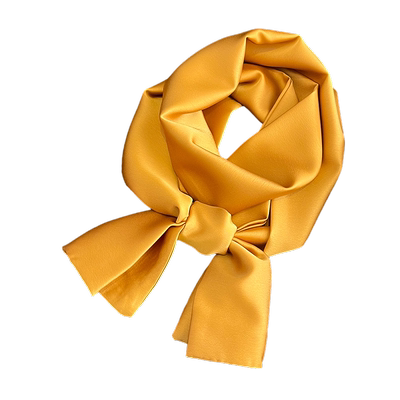 长条丝巾搭配西装纯色女春秋冬季