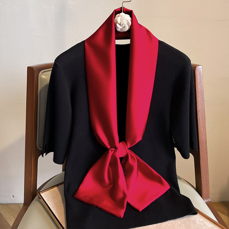 丝巾女纯中国红酒红色小长条方巾纱巾春秋冬季薄围巾飘带丝带领带,服饰配件/皮带/帽子/围巾,围巾/丝巾/披肩,淘宝优惠券,粉丝福利购,淘宝优惠卷