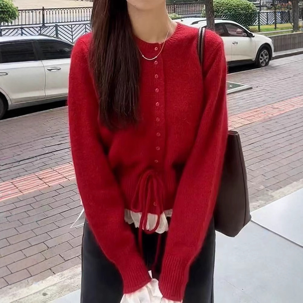 韩系甜美减龄蕾丝花边收