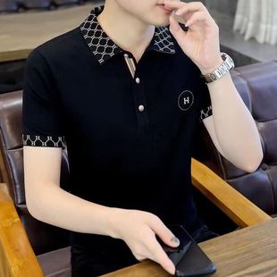 工厂直销短袖 潮 高端T恤男夏翻领商务休闲POLO衫 抗皱凉感速干半袖