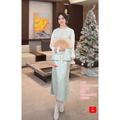 二米粉丝专享 宋锦工艺马上有米半裙qz301