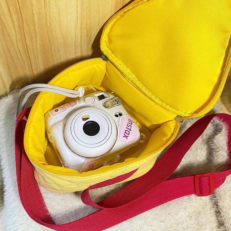 奶酪拍立得收纳包保护套ccd单反微单相机包可爱便携斜挎防摔