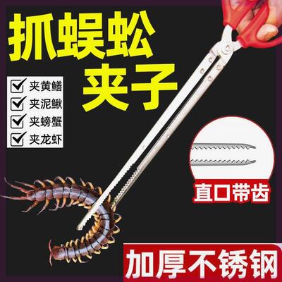 夹蜈蚣的夹子抓神器镊子