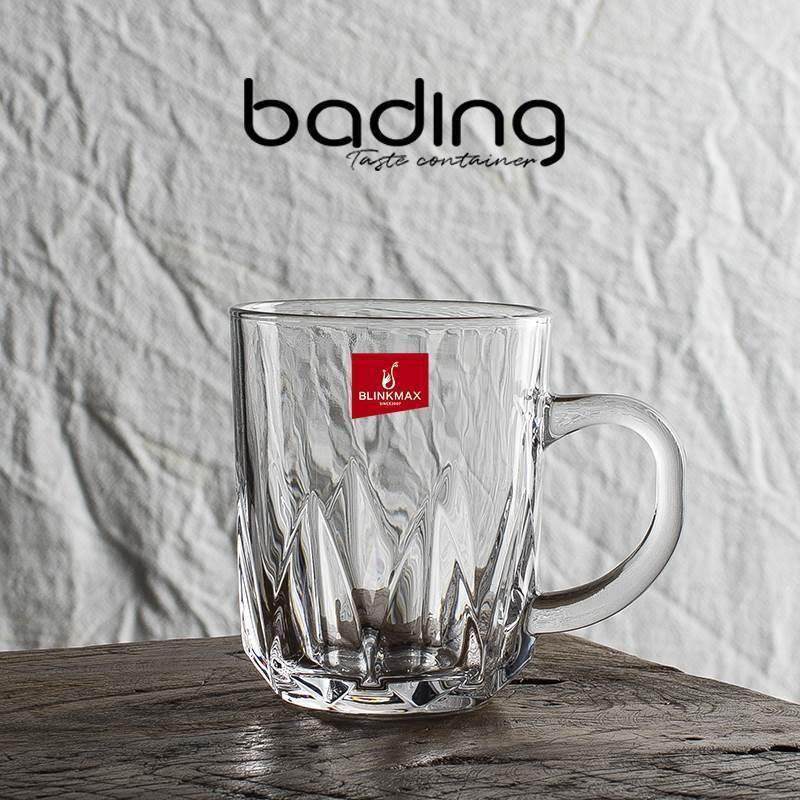 丽尊防烫把手玻璃水杯/多功能把杯/茶杯/啤酒杯/饮料杯/冷热通用