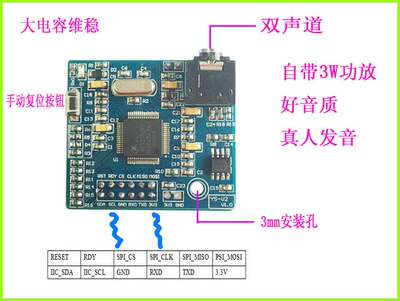 语音合成模块 文字转语音 中文播放 SYN6658 真人TTS发音 V6