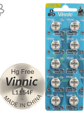 挚vinnicL1154F纽扣高品质电池LR441.5v碱性玩具假面骑士眼霜计算器通用遥控器电池激光笔AG13A76玩具遥控器