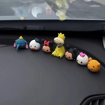 可爱卡通中控屏趴趴摆件