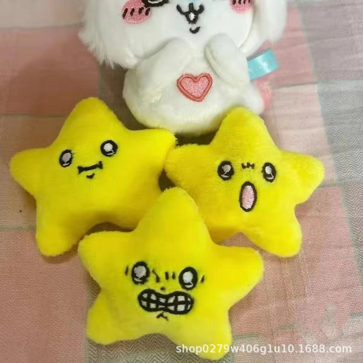 chiikawa吉伊卡哇周边流星星毛绒挂件书包装饰乌萨奇玩偶